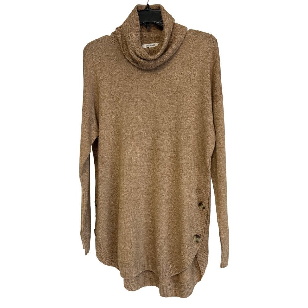 Crestland Side-Button Turtleneck Tunic Sweater Nc… - image 1